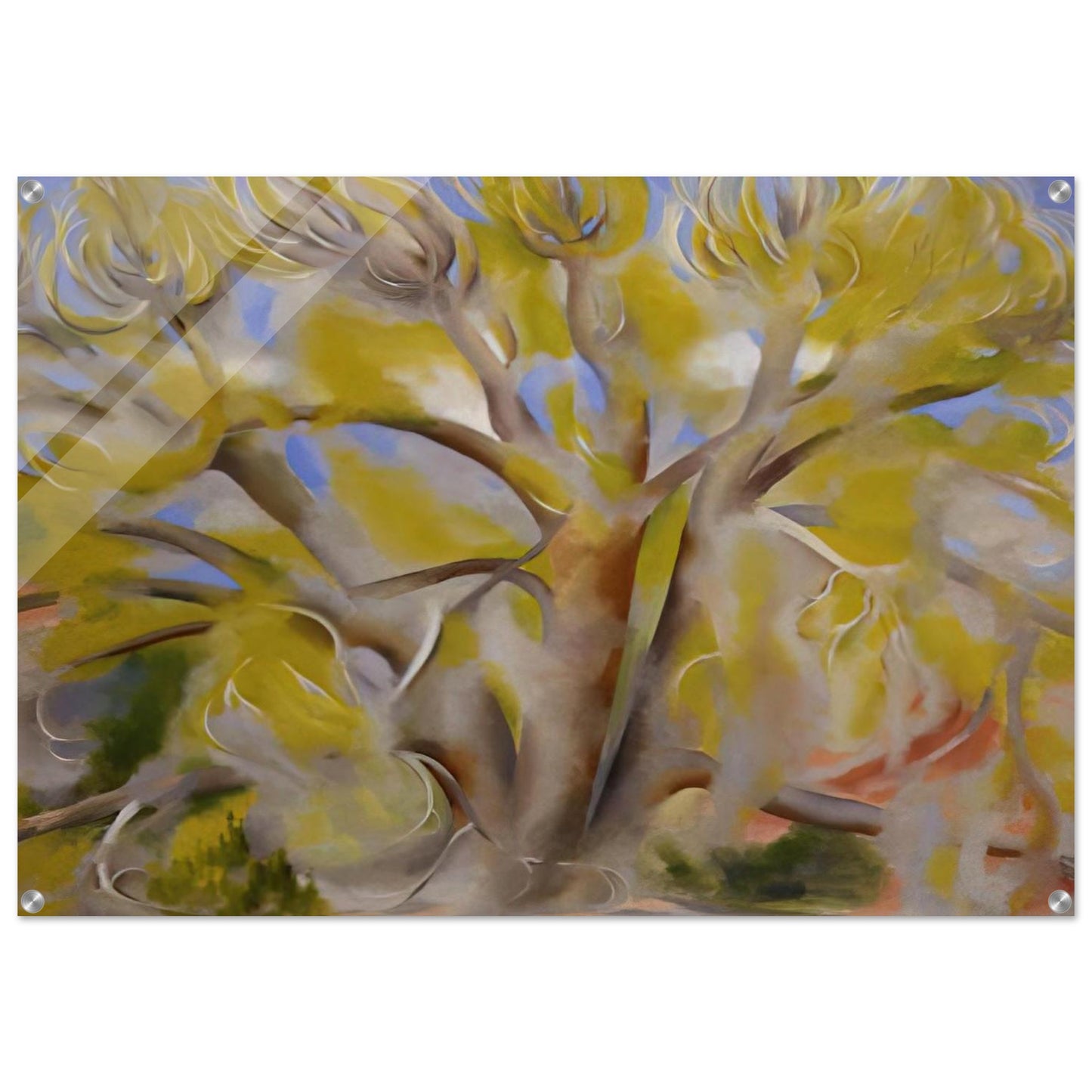 Spring Tree No. 1 - Georgia O'Keeffe Acrylic Print - 70x100 cm / 28x40″ inches | Georgia O'Keeffe Wall Art | Georgia O'Keeffe Prints