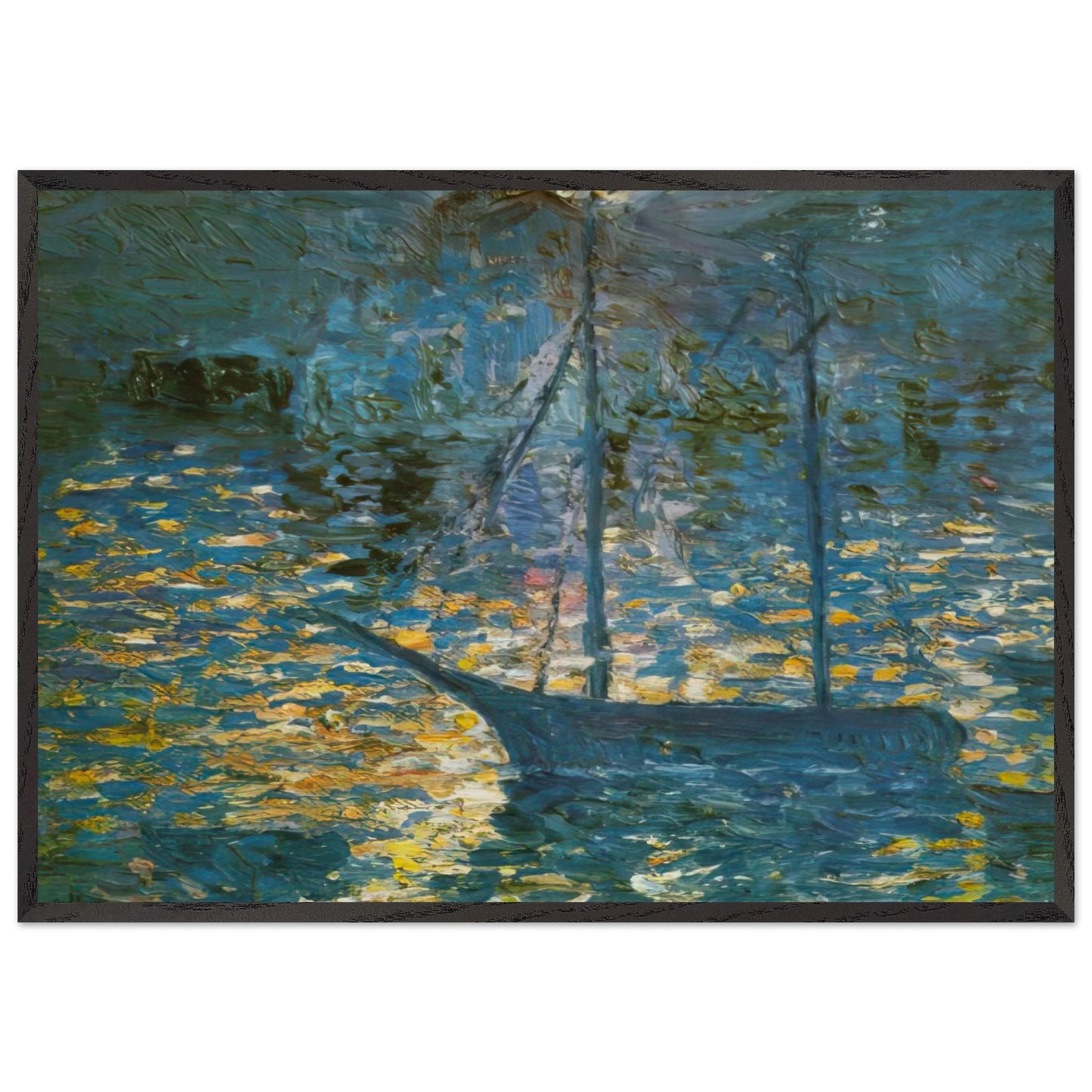 BOAT - Salvador Dali Framed Art Print – Black Wooden Frame - Default Title - -Framed Art Print