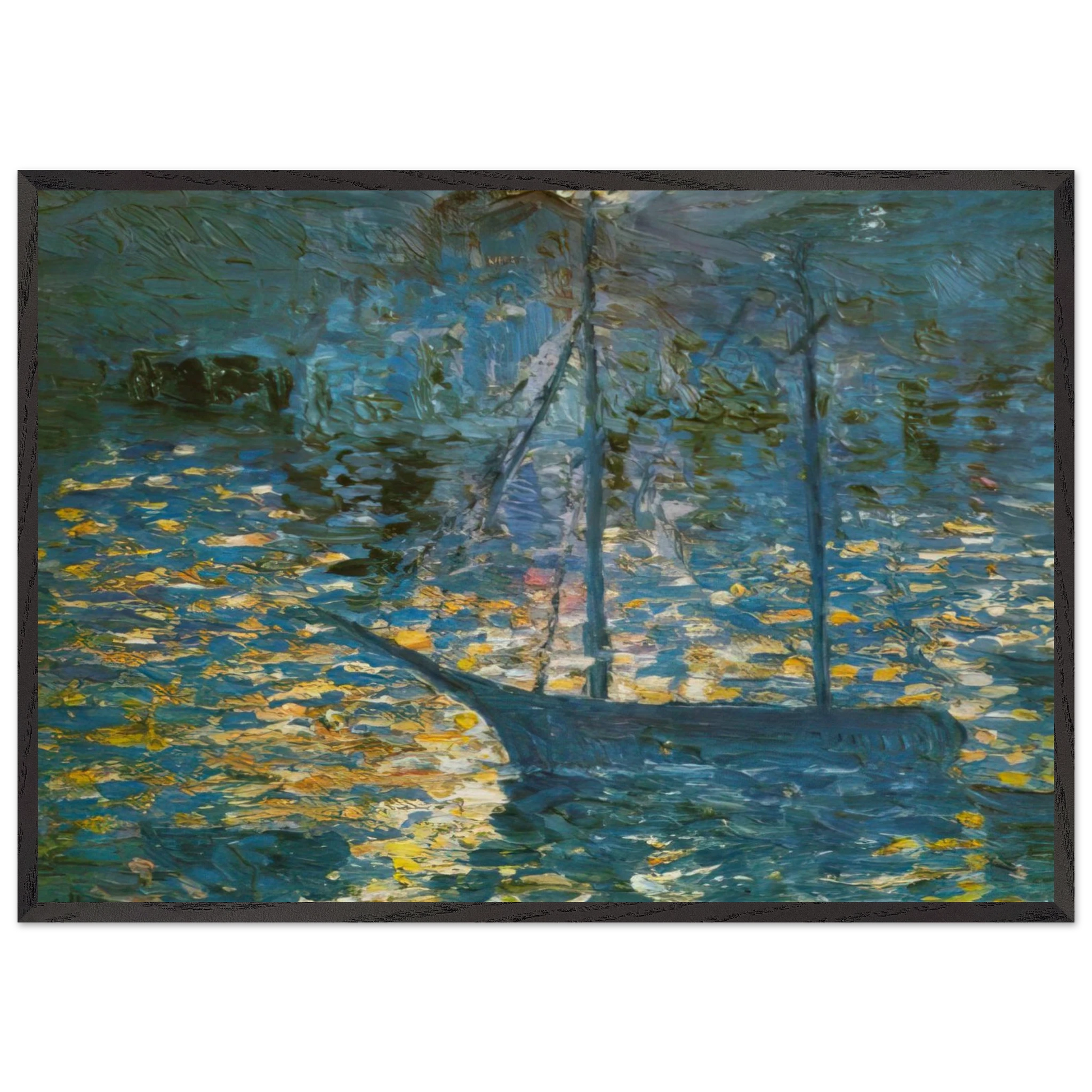 BOAT - Salvador Dali Framed Art Print – Black Wooden Frame - Default Title - -Framed Art Print