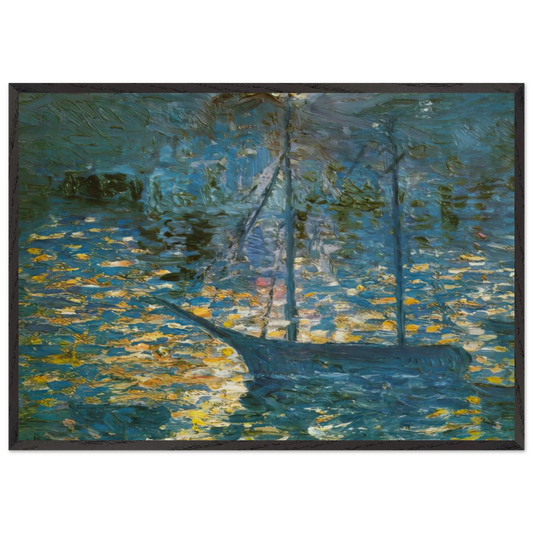 BOAT - Salvador Dali Framed Art Print – Black Wooden Frame - Default Title - -Framed Art Print