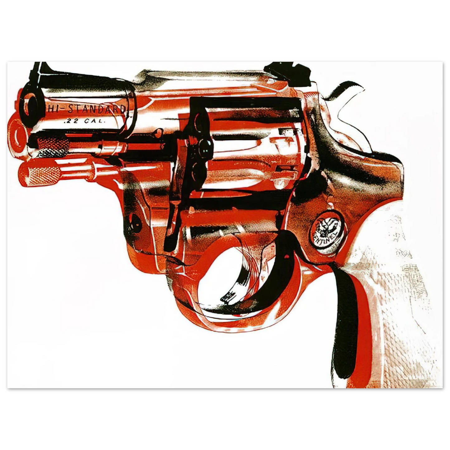 Andy Warhol - Gun Fine Art Poster - 13x18 cm / 5x7 inches