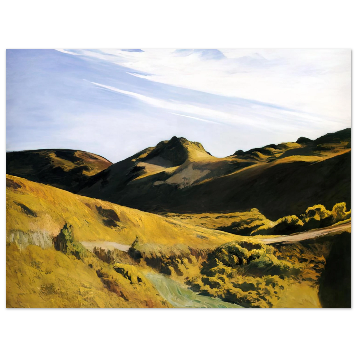 Edward Hopper - The Camel s Hump Fine Art Poster - 13x18 cm / 5x7 inches