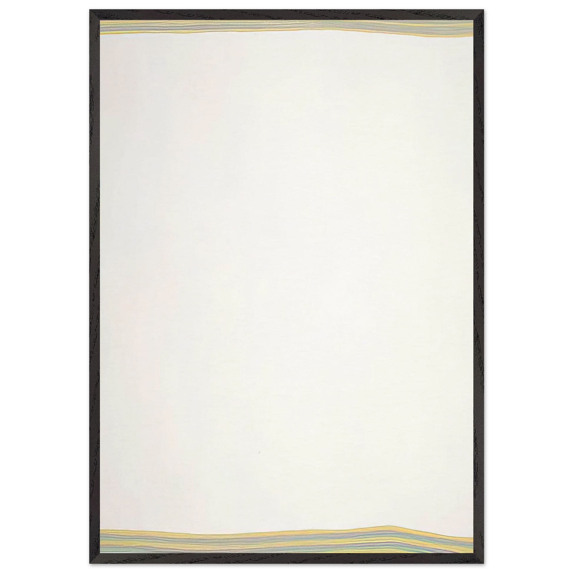 Meandering - 1979 - Gene Davis Framed Art Print – Black Wooden Frame - Default Title - -Framed Art Print