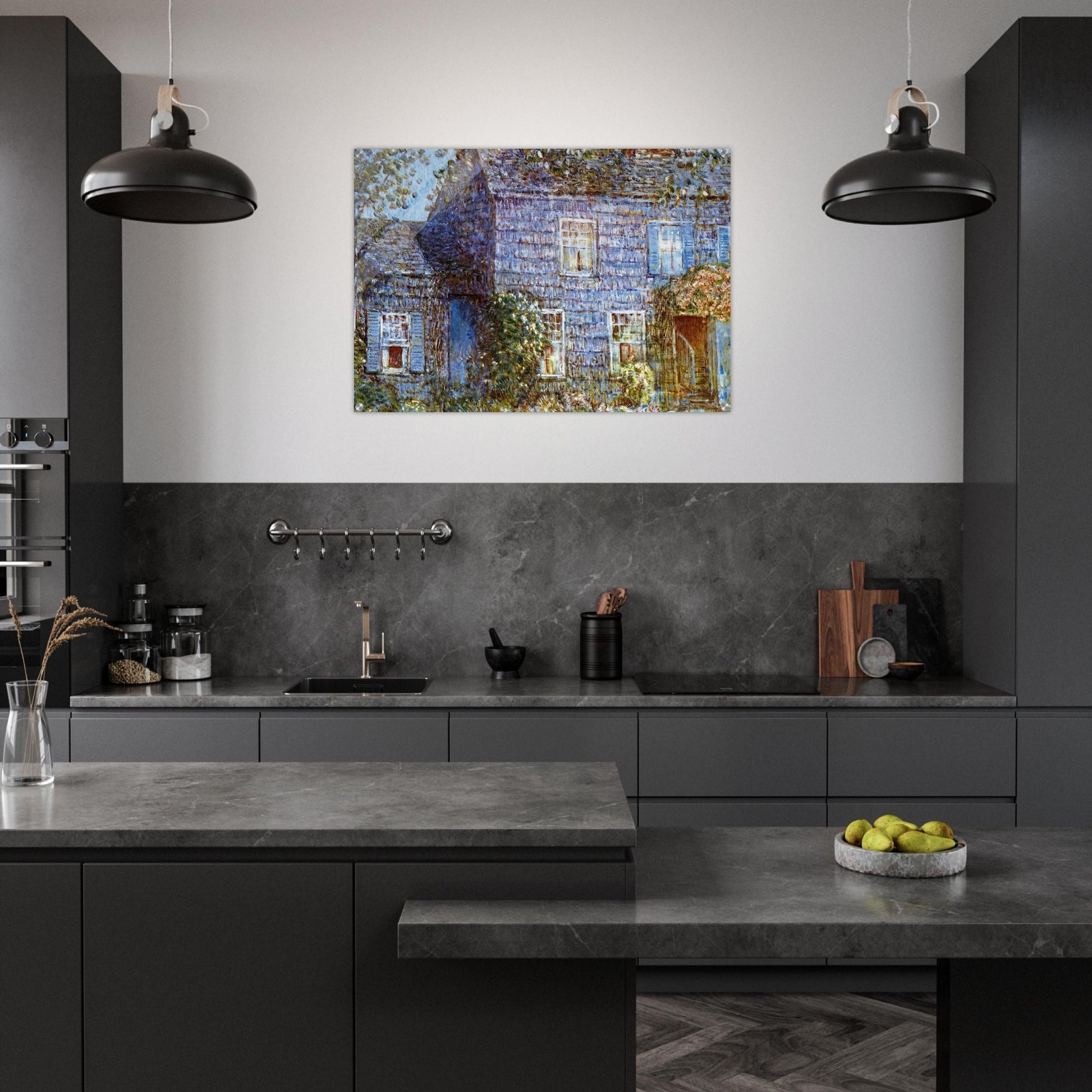 Hutchison House, Easthampton - Childe Hassam Acrylic Print - 70x100 cm / 28x40″ inches