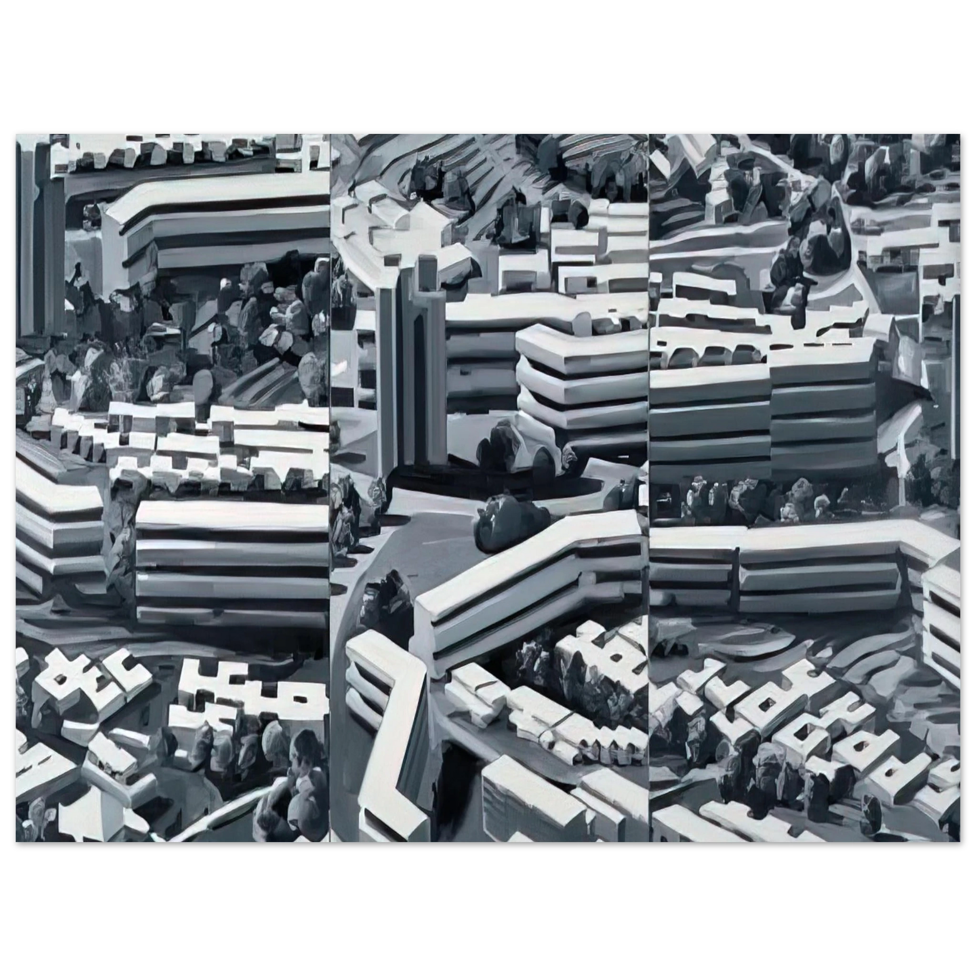 Gerhard Richter - TOWNSCAPE TR 1969 Fine Art Poster - Default Title