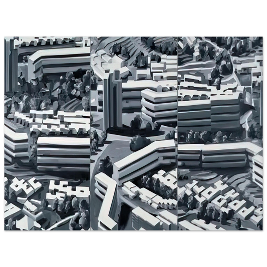 Gerhard Richter - TOWNSCAPE TR 1969 Fine Art Poster - Default Title