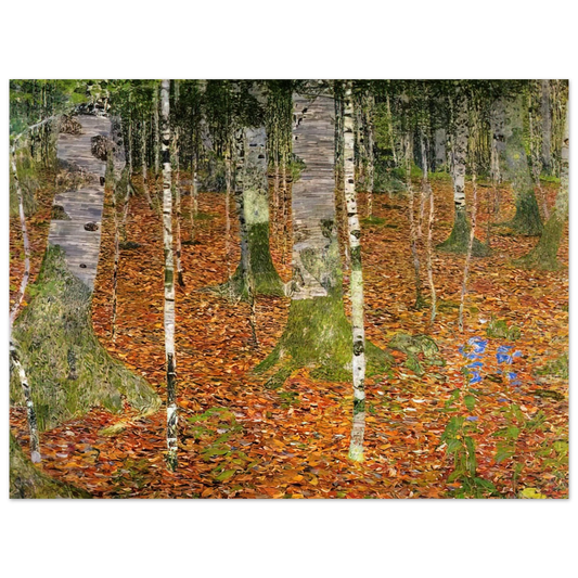 Gustav Klimt - FARMHOUSE WITH BIRCH TREES 1903 Fine Art Poster - Default Title