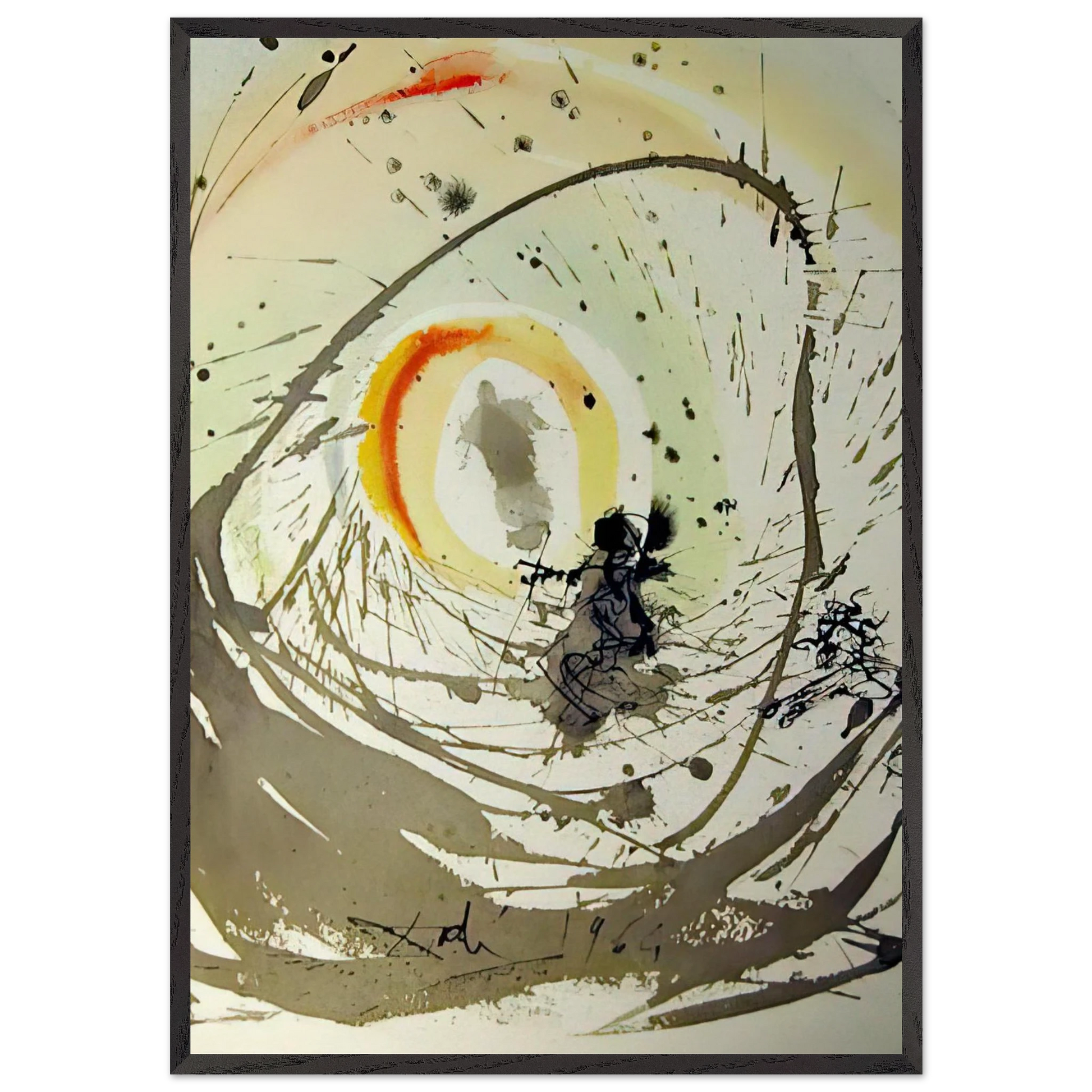 MULIER AMICTA SOLE 1967 - Salvador Dali Framed Art Print – Black Wooden Frame - Default Title - -Framed Art Print