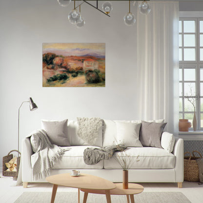 White Houses - Pierre-Auguste Renoir Brushed Aluminum Print - 70x100 cm / 28x40 inches | Pierre-Auguste Renoir Aluminum Print | Pierre-Auguste Renoir Prints