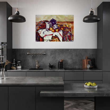 Still Life with Blue Pot - Paul Cézanne Acrylic Print - 70x100 cm / 28x40″ inches