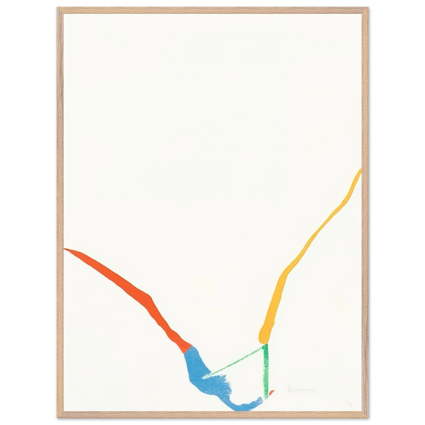 Helen Frankenthaler - What Red Lines Can Do - 1970 Wall art - A3 (29.7 x 42  cm) - Fine Art Poster - -