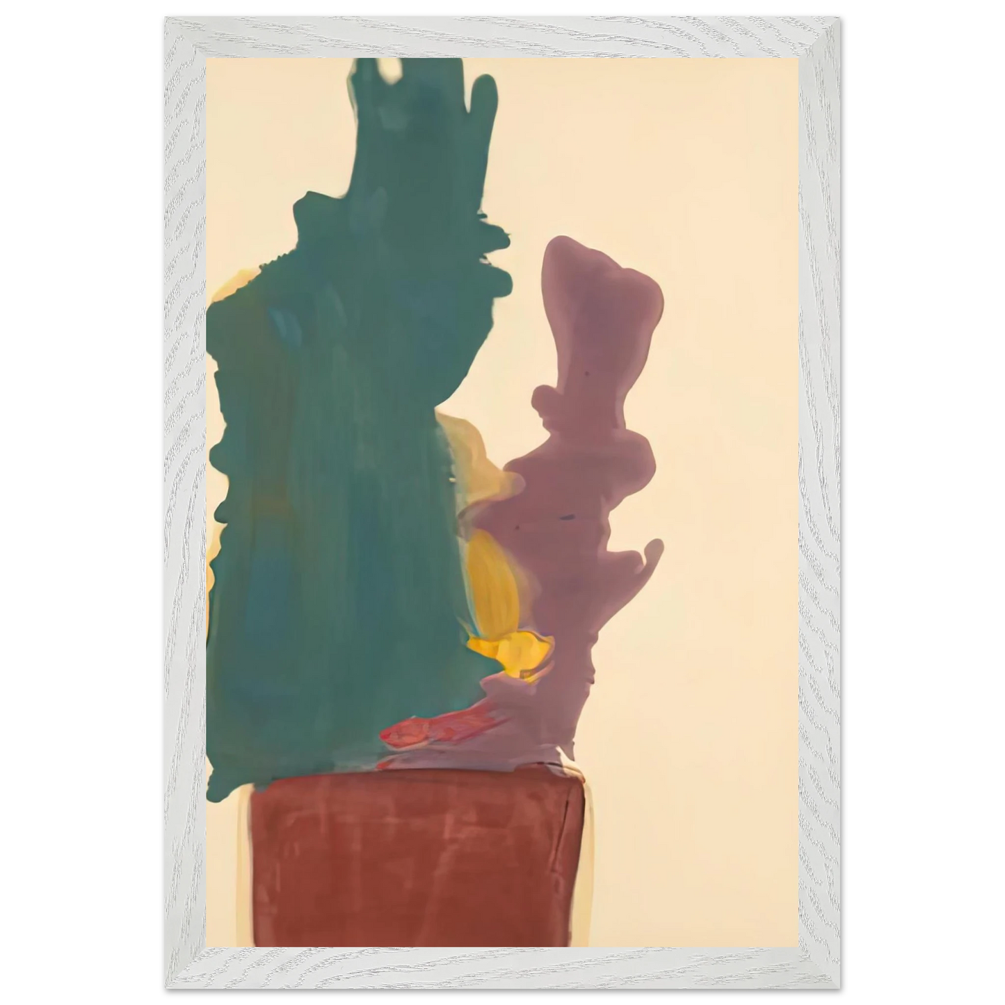 Helen Frankenthaler - Evil Spirit, 1963- Wall Art - 30x40 cm / 12x16 inches - Premium Wooden Framed Poster With Fine Art Paper - Wood frame