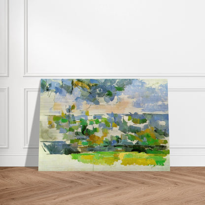 The Garden at Les Lauves - Paul Cézanne Brushed Aluminum Print - 70x100 cm / 28x40 inches | Paul Cézanne Aluminum Print | Paul Cézanne Prints