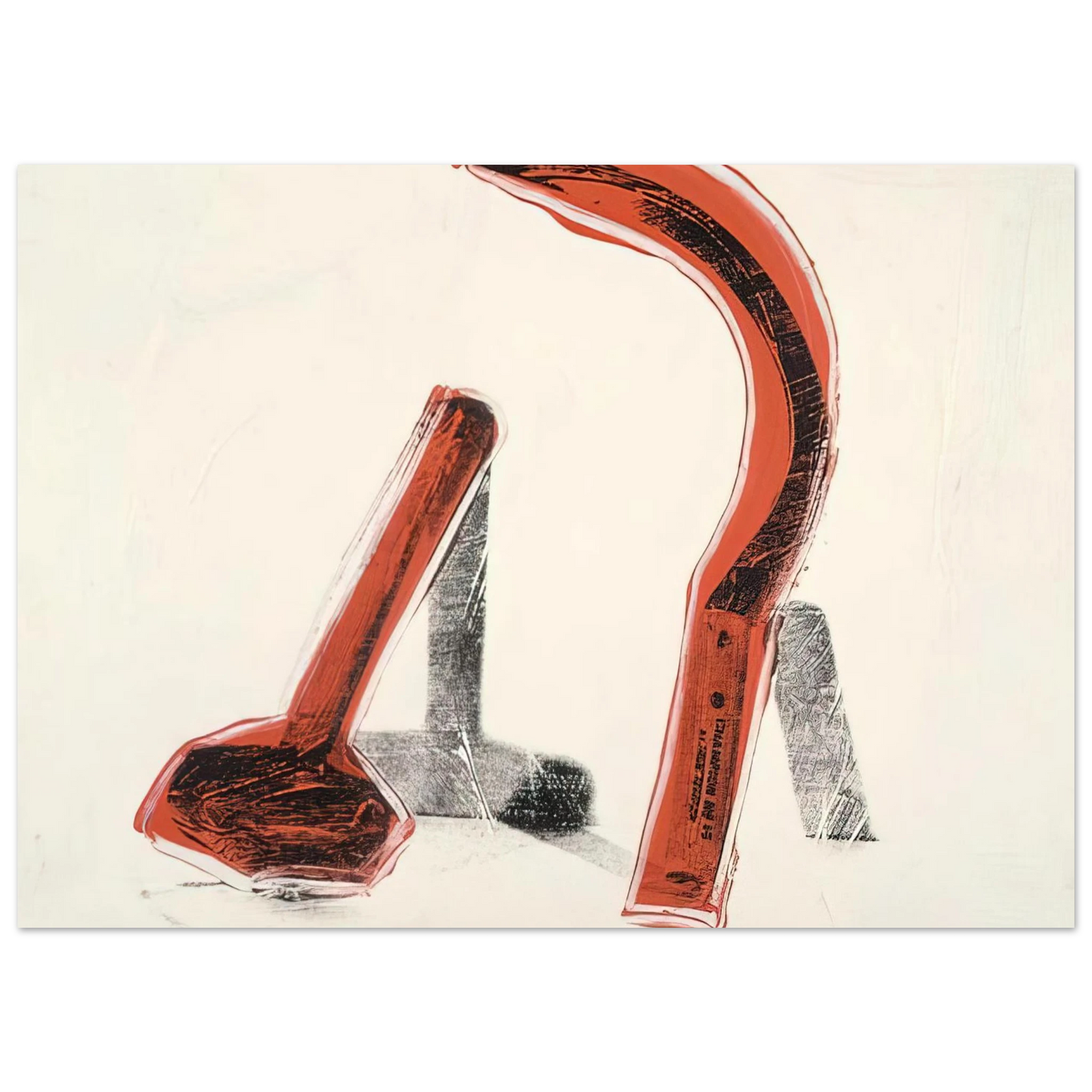 Andy Warhol - Hammer and Sickle Fine Art Poster - 40x60 cm / 16x24 inches