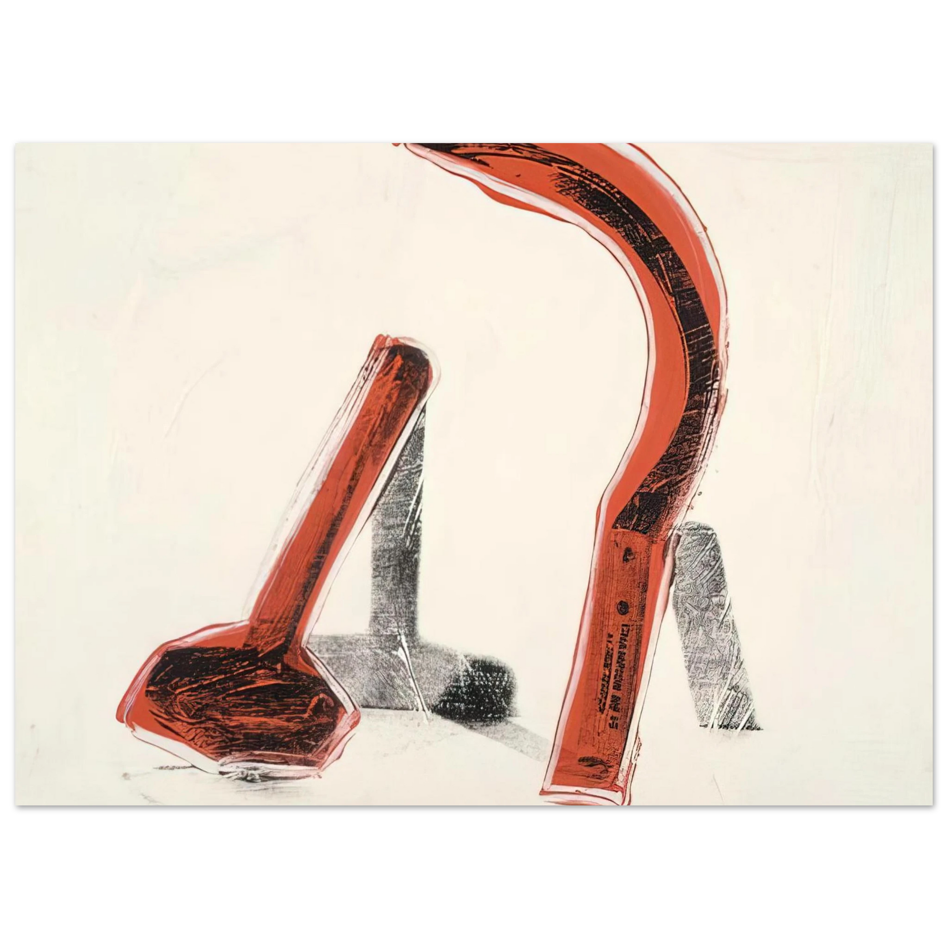 Andy Warhol - Hammer and Sickle Fine Art Poster - 40x60 cm / 16x24 inches