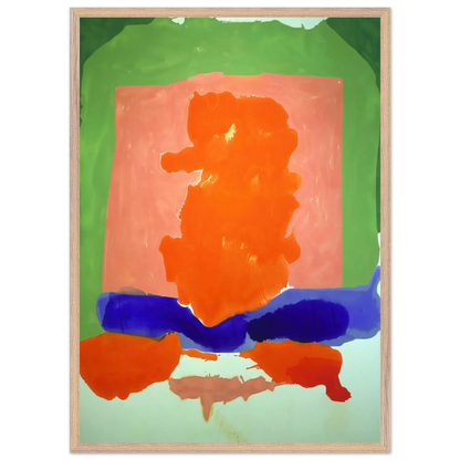 Helen Frankenthaler - Small s Paradise - 1964 Wall art - 30x40 cm / 12x16 Inches - Premium Wooden Framed Poster With Fine Art Paper - Black frame
