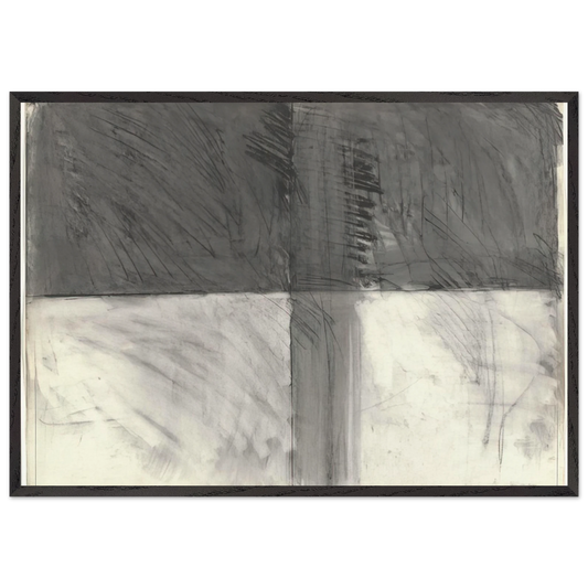 Untitled - 1962 N3 - Brice Marden Framed Art Print – Black Wooden Frame - Default Title - -Framed Art Print