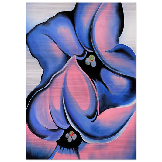 Purple Petunia - Georgia O'Keeffe Brushed Aluminum Print - 70x100 cm / 28x40 inches | Georgia O'Keeffe Aluminum Print | Georgia O'Keeffe Prints