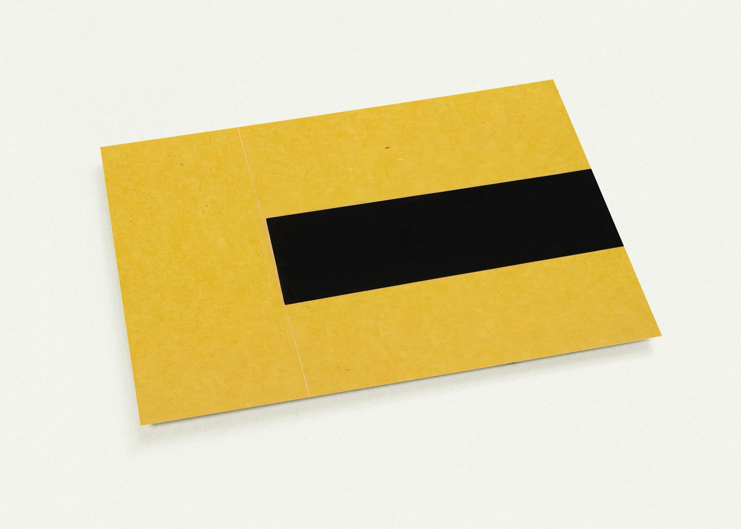 Black and Yellow from the series Line Form Color By Ellsworth Kelly Pack of 10 Post Cards | Ellsworth Kelly Post Cards | A6 (10.5 x 14.8 cm) - 4.1 x 5.8 inches