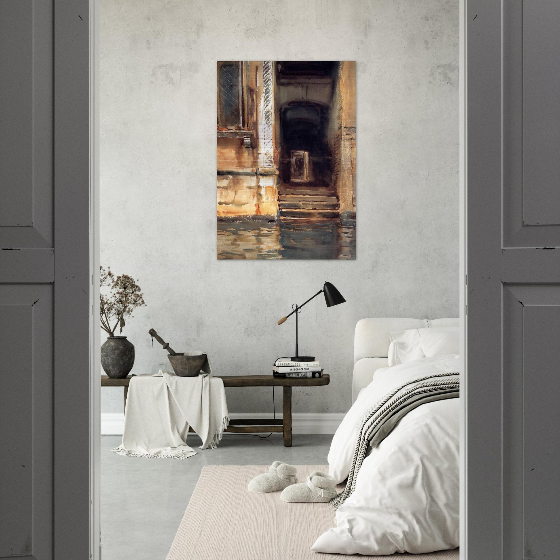 Venetian Doorway - John Singer Sargent Brushed Aluminum Print - 70x100 cm / 28x40 inches | John Singer Sargent Aluminum Print | John Singer Sargent Prints