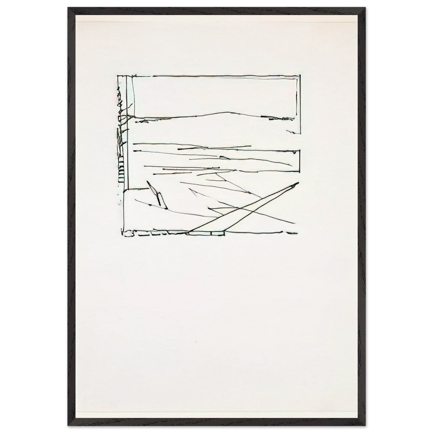 Greece Summer - 1974 - Brice Marden Framed Art Print – Black Wooden Frame - Default Title - -Framed Art Print