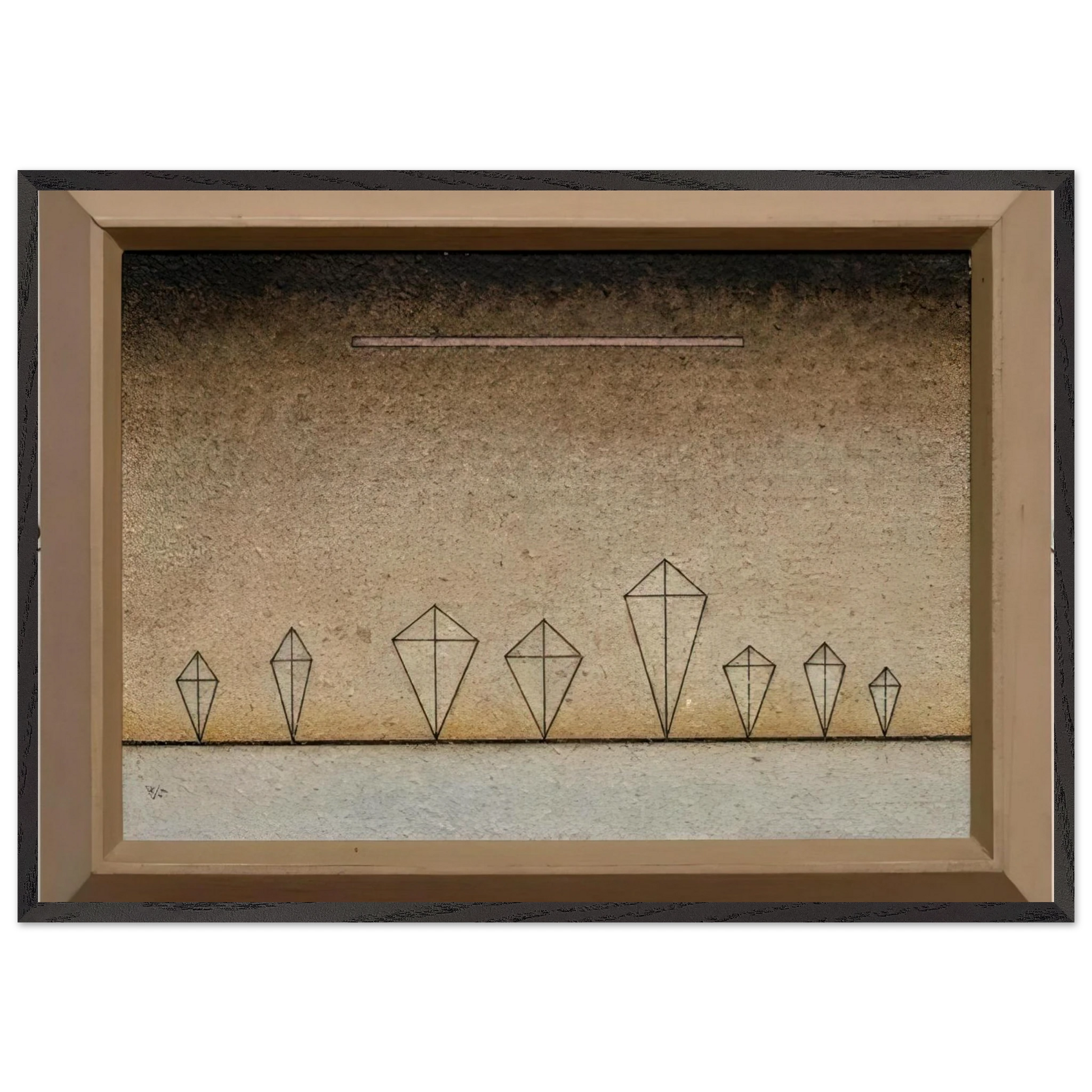 EIGHT TIMES 1929 - Wassily Kandinsky Framed Art Print – Black Wooden Frame - Default Title - -Framed Art Print