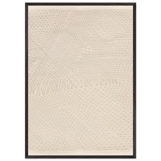 Untitled - 1970 N6 - Gego Framed Art Print – Black Wooden Frame - Default Title - -Framed Art Print