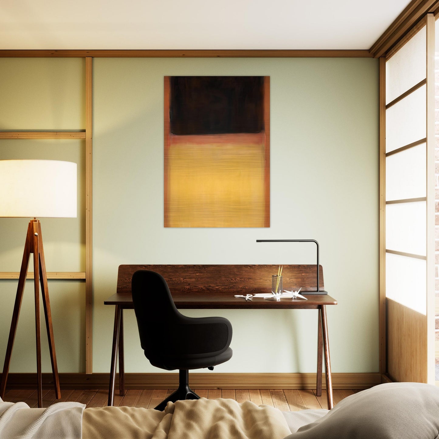 No.9 Dark over Light Earth - 1954 - Mark Rothko Brushed Aluminum Print - 70x100 cm / 28x40 inches | Mark Rothko Aluminum Print | Mark Rothko Prints