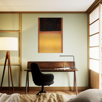 No.9 Dark over Light Earth - 1954 - Mark Rothko Brushed Aluminum Print - 70x100 cm / 28x40 inches | Mark Rothko Aluminum Print | Mark Rothko Prints