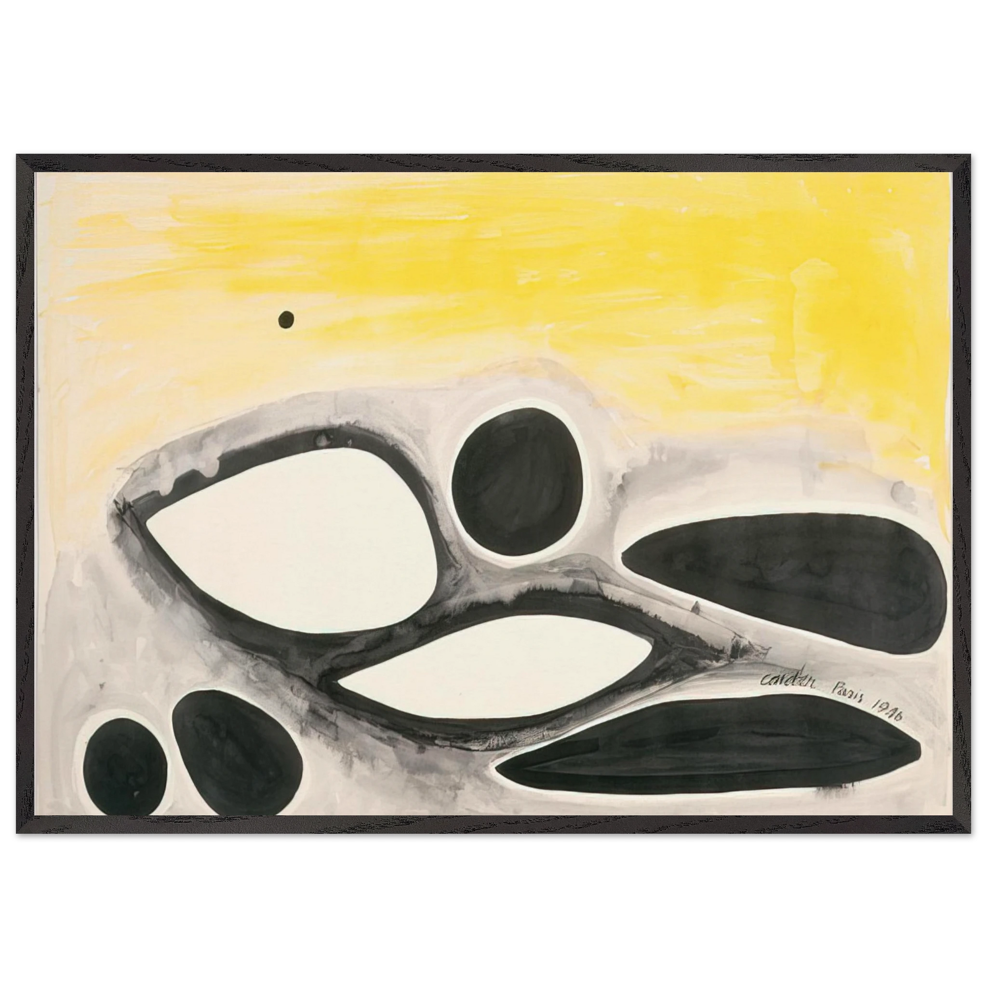 UNTITLED 1946 0 - Alexander Calder Framed Art Print – Black Wooden Frame - Default Title - -Framed Art Print