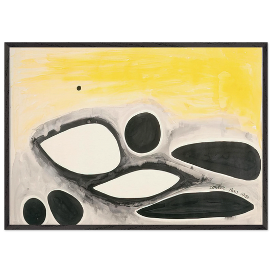 UNTITLED 1946 0 - Alexander Calder Framed Art Print – Black Wooden Frame - Default Title - -Framed Art Print