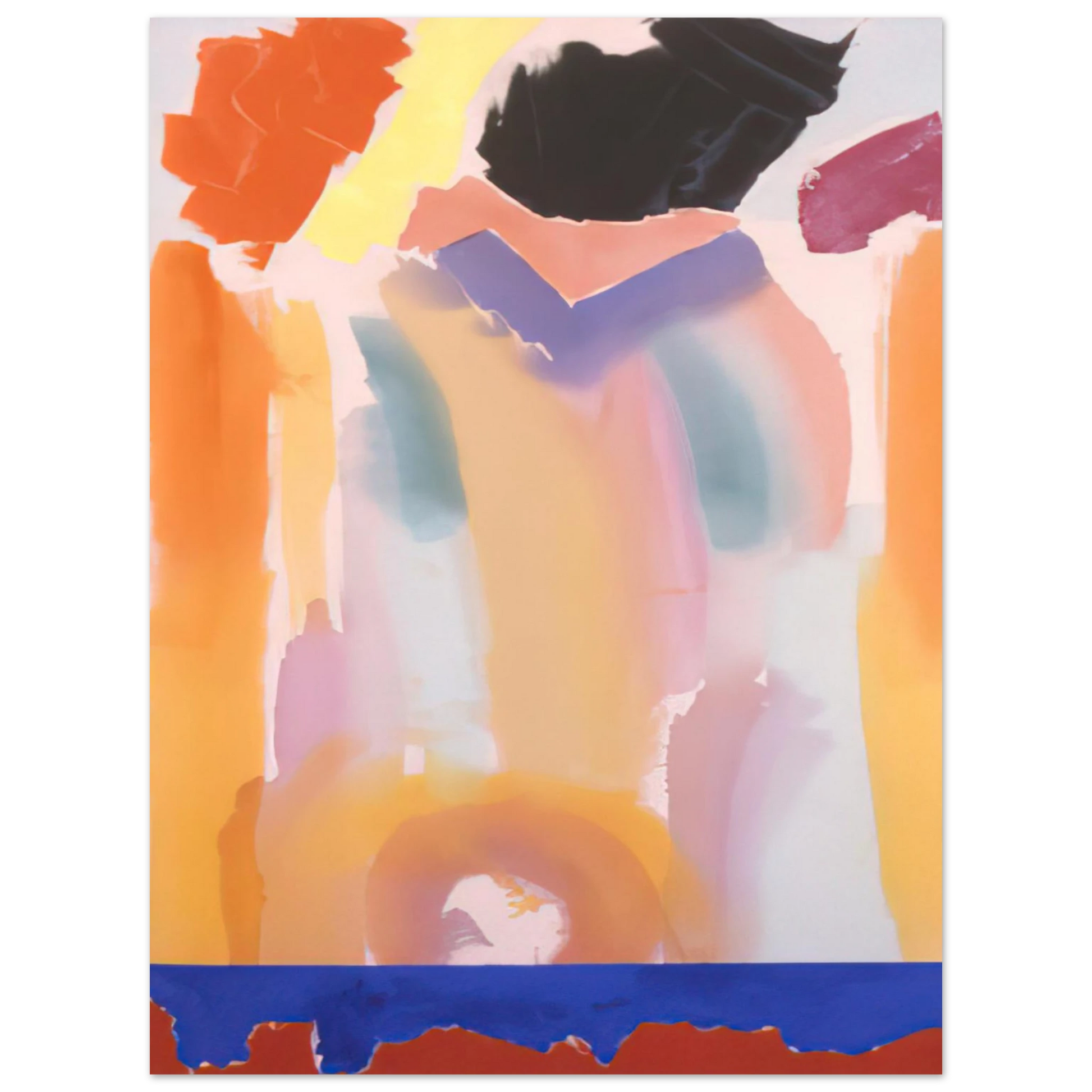 Ronnie Landfield - Orange Jangles - 1969 Fine Art Poster - Default Title