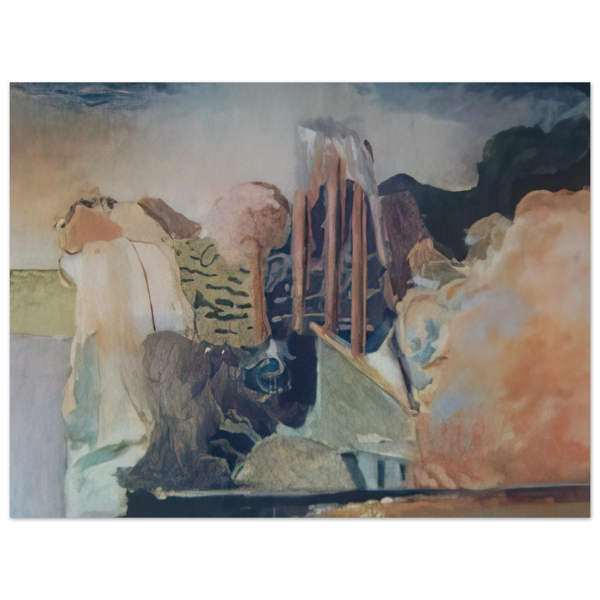 Menez - unknow ntitle - Lyrical Abstraction Fine Art Poster - Default Title