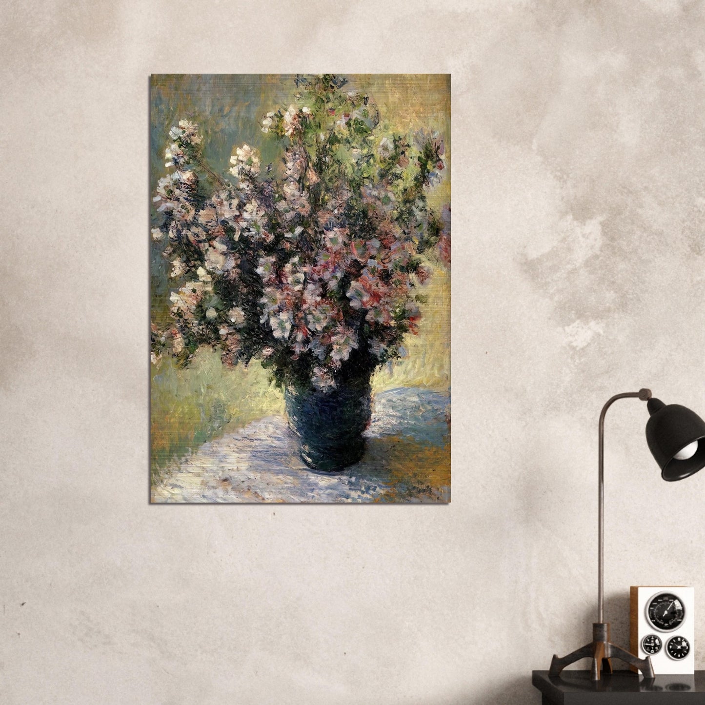 Vase of Flowers - claude monet Brushed Aluminum Print - 70x100 cm / 28x40 inches | claude monet Aluminum Print | claude monet Prints