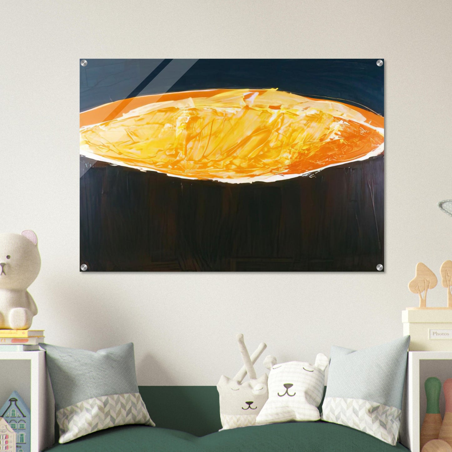 Volcano, The Heat - 1983 - Ronnie Landfield Acrylic Print - 70x100 cm / 28x40″ inches | Ronnie Landfield Wall Art | Ronnie Landfield Prints