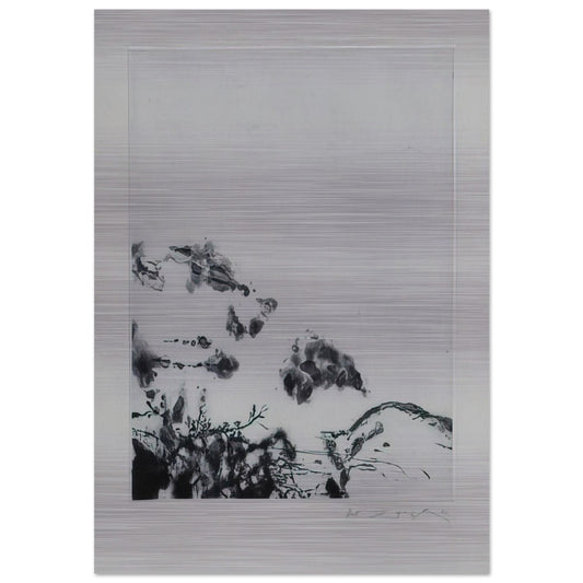 ANNONCIATION AND MOMENTS 383 1994 - Zao Wou-Ki Brushed Aluminum Print - 70x100 cm / 28x40 inches | Zao Wou-Ki Aluminum Print | Zao Wou-Ki Prints
