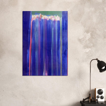 Marine Mystery - 1972 - Ronnie Landfield Brushed Aluminum Print - 70x100 cm / 28x40 inches | Ronnie Landfield Aluminum Print | Ronnie Landfield Prints