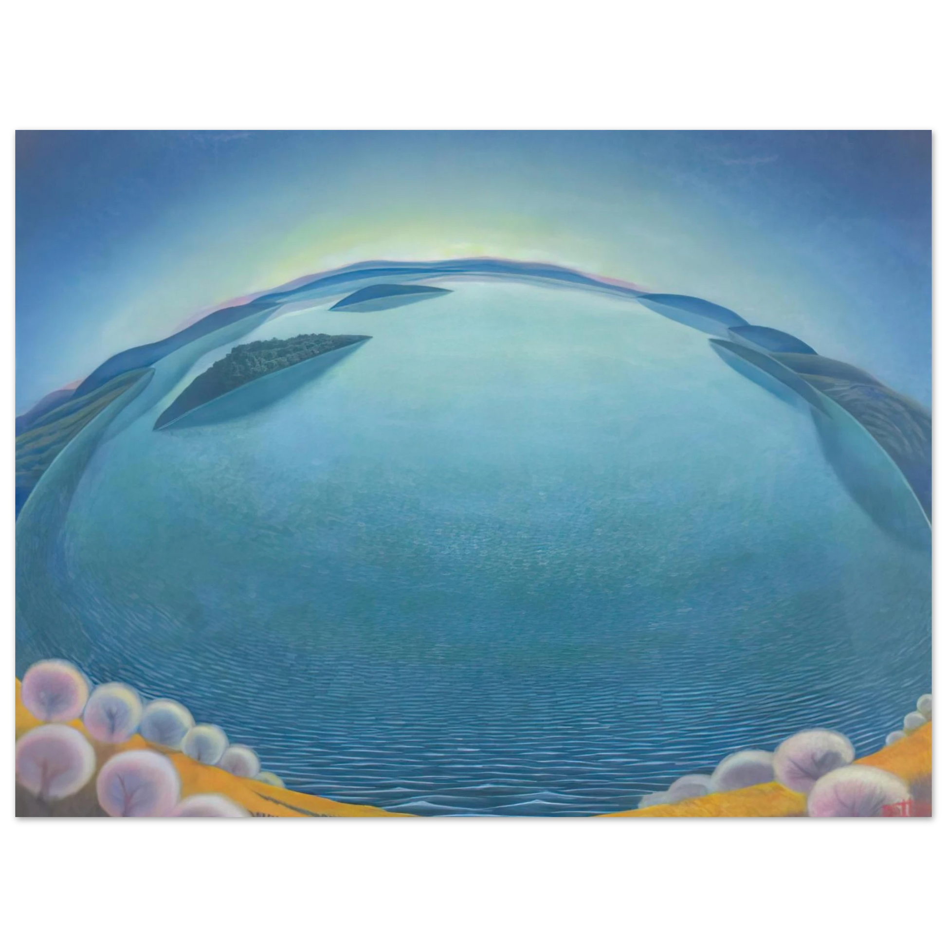 Gerardo Dottori - Lago-alba - 1942 Fine Art Poster - Default Title