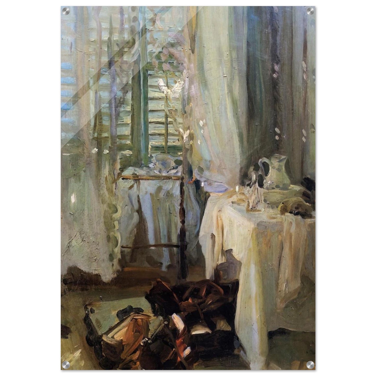 A Hotel Room - John Singer Sargent Acrylic Print - 70x100 cm / 28x40″ inches