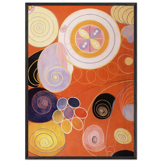 THEY TENS MAINSTAY IV 1907 - Hilma af Klint Framed Art Print – Black Wooden Frame - Default Title - -Framed Art Print