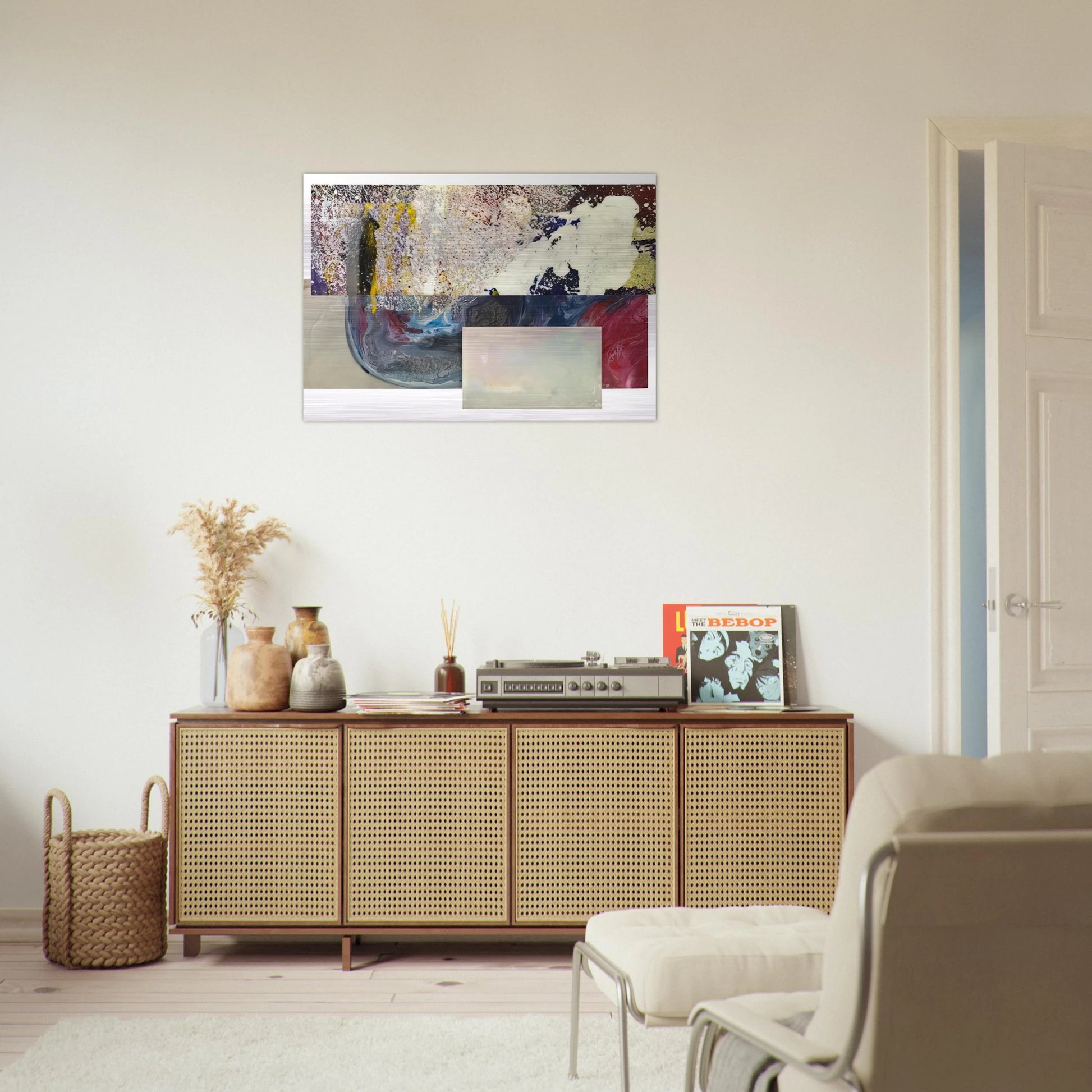 Newly Little - Sam Gilliam Brushed Aluminum Print - 70x100 cm / 28x40 inches | Sam Gilliam Aluminum Print | Sam Gilliam Prints