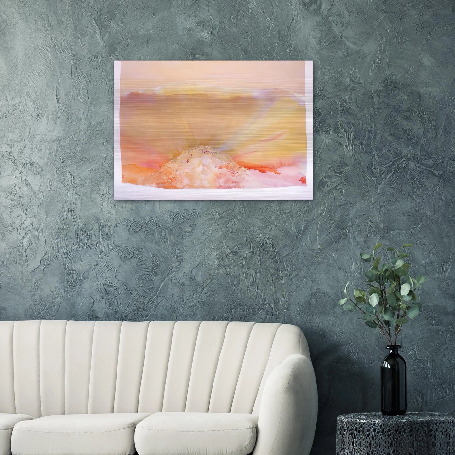 Eye Of The Pyramid Version I - 1988 - Ronnie Landfield Brushed Aluminum Print - 70x100 cm / 28x40 inches | Ronnie Landfield Aluminum Print | Ronnie Landfield Prints