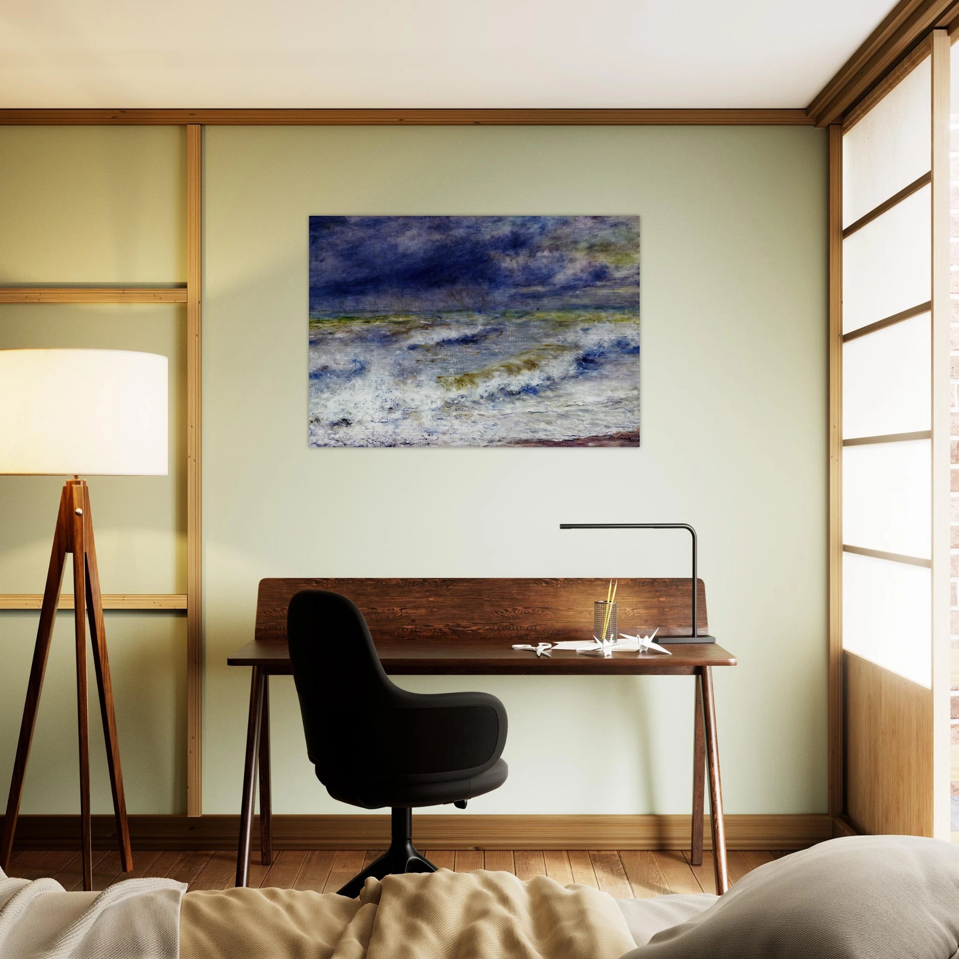 Seascape - Pierre-Auguste Renoir Brushed Aluminum Print - 70x100 cm / 28x40 inches | Pierre-Auguste Renoir Aluminum Print | Pierre-Auguste Renoir Prints