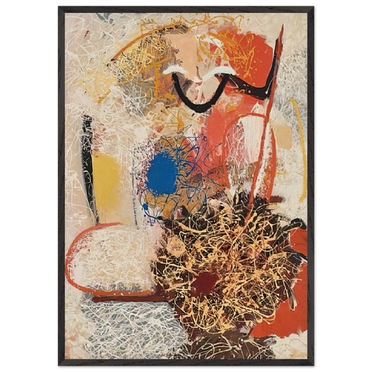 Untitled I - 1957 - John Ferren Framed Art Print – Black Wooden Frame - Default Title - -Framed Art Print