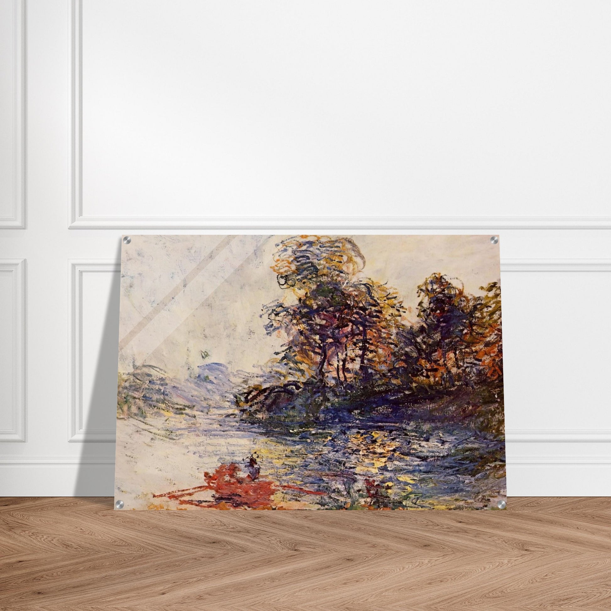 The River - claude monet Acrylic Print - 70x100 cm / 28x40″ inches