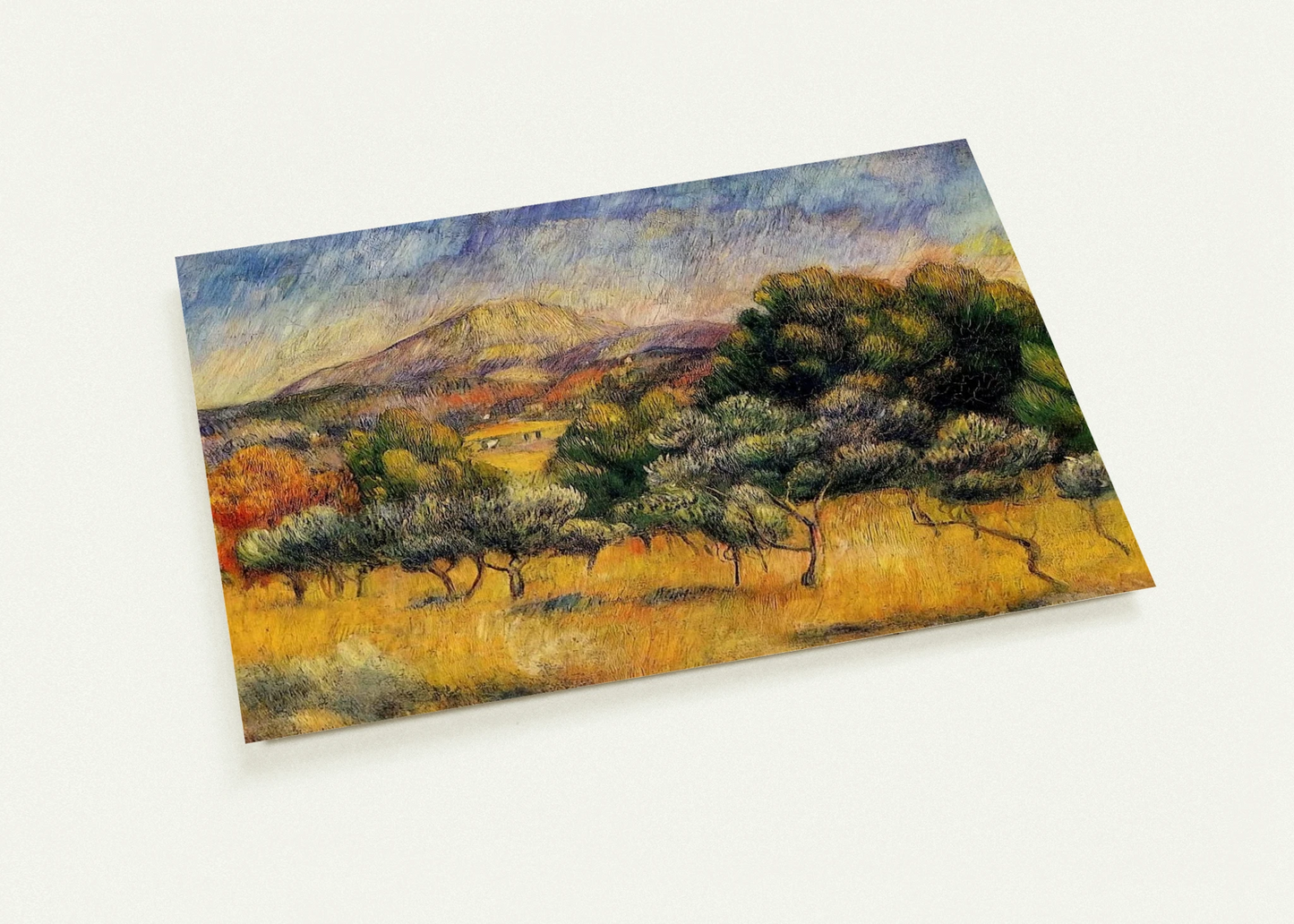 Mount Sainte Victoire By Pierre-Auguste Renoir Pack of 10 Post Cards | Pierre-Auguste Renoir Post Cards | A6 (10.5 x 14.8 cm) - 4.1 x 5.8 inches