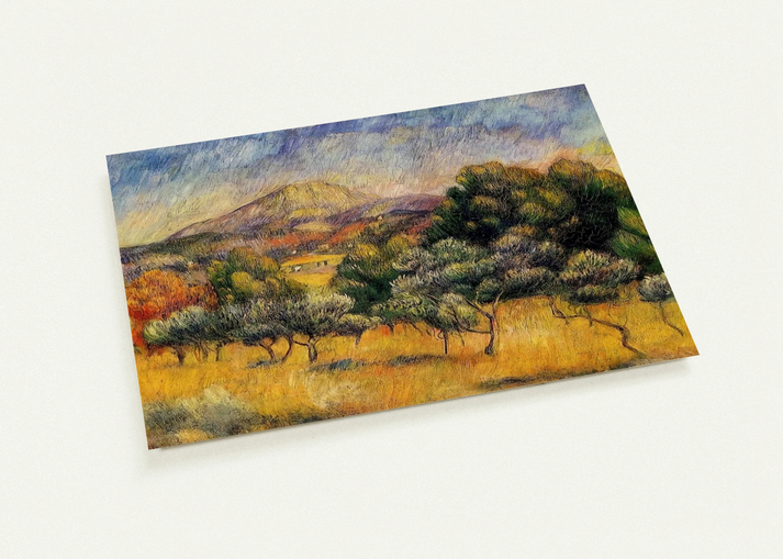Mount Sainte Victoire By Pierre-Auguste Renoir Pack of 10 Post Cards | Pierre-Auguste Renoir Post Cards | A6 (10.5 x 14.8 cm) - 4.1 x 5.8 inches