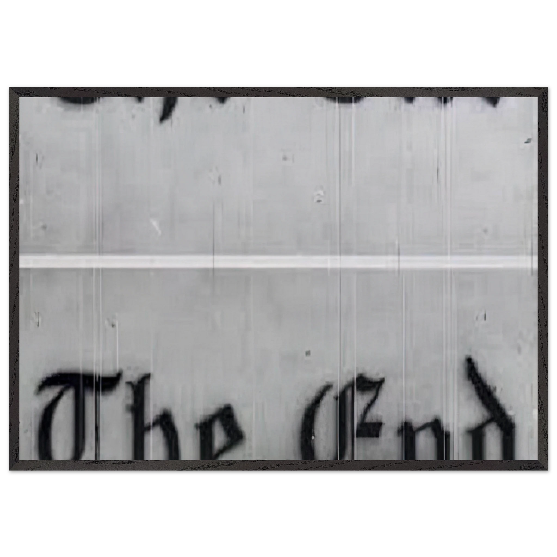 THE END 1991 - Edward Ruscha Framed Art Print – Black Wooden Frame - Default Title - -Framed Art Print