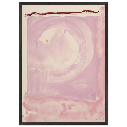 Helen Frankenthaler - Reflections IX - 1995 Wall art - 13x18 cm / 5x7 inches - Premium Wooden Framed Poster With Fine Art Paper - White frame