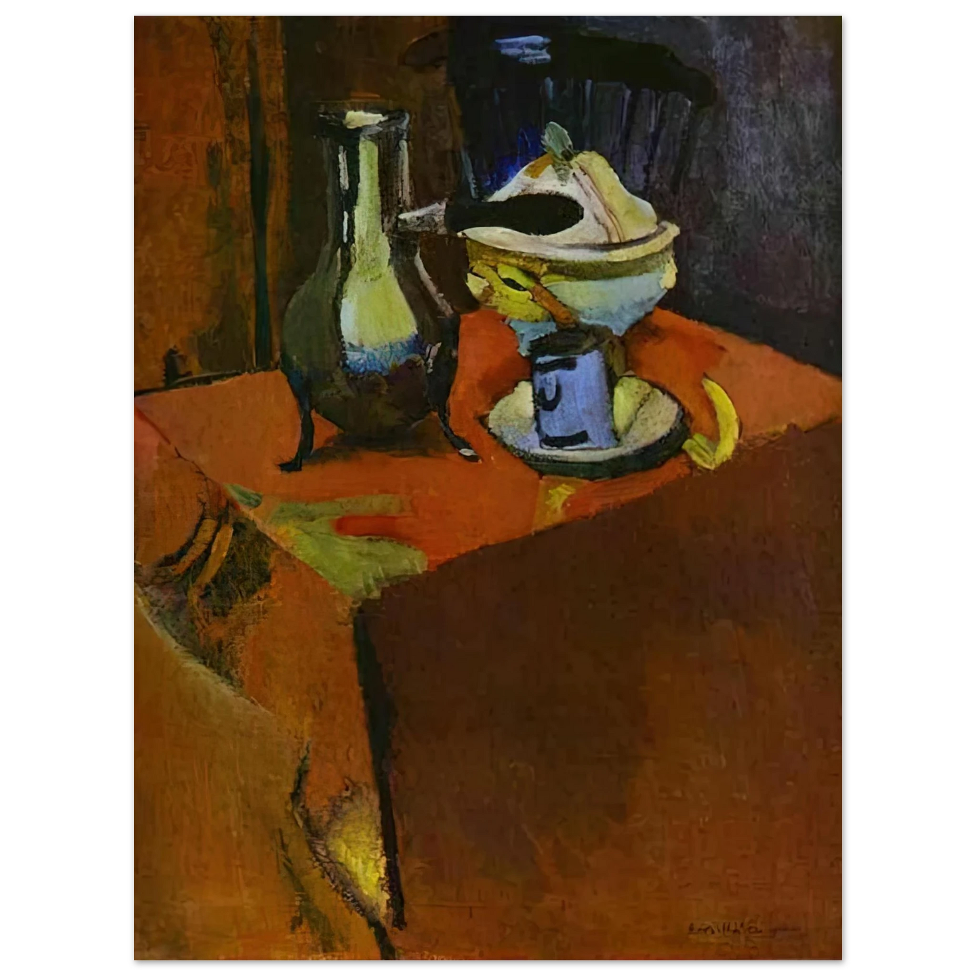 Henri Matisse - DISHES ON A TABLE 1900 Fine Art Poster - Default Title